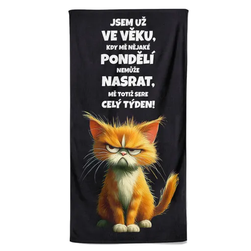 Osuška Jsem ve věku (Velikost osušky: 100x170cm)