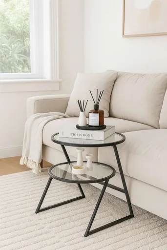 Odkládací stolek / Příruční stolek Valencia - Black