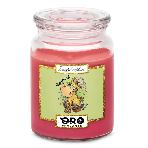Svíčka Koňská znamení – kozoroh (Vůně svíčky: Višně v čokoládě)