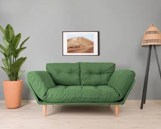 Trojmístná rozkládací pohovka Nina Daybed - Green GR106