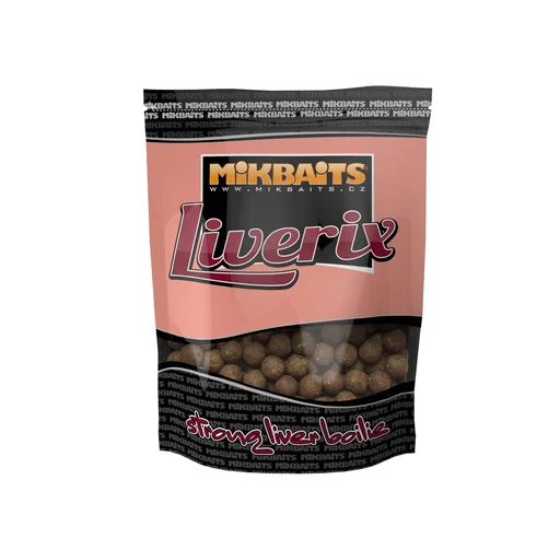 Mikbaits Boilie LiveriX - Mazaná škeble 24mm 1kg,Mikbaits Boilie LiveriX - Mazaná škeble 24mm 1kg