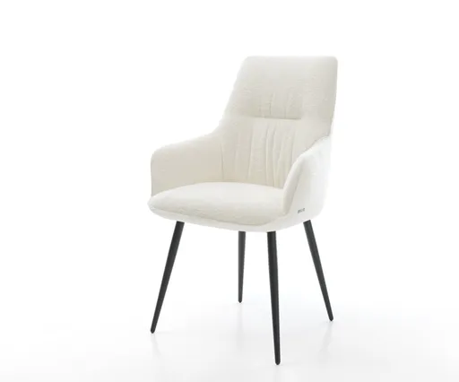 Jídelní židle Zelia-Flex s područkami bouclé měkký béžová 4