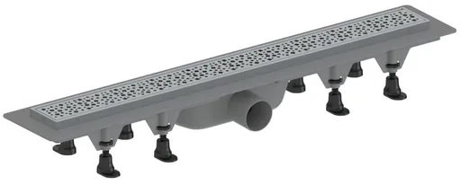 AQUALINE MALVI podlahový žlab s nerezovým roštem, L-910, DN50 1702-91