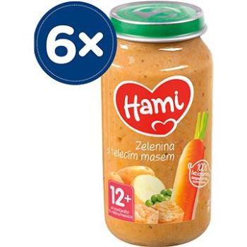 Hami Zelenina s telecím masem 6× 250 g (8590340173165)