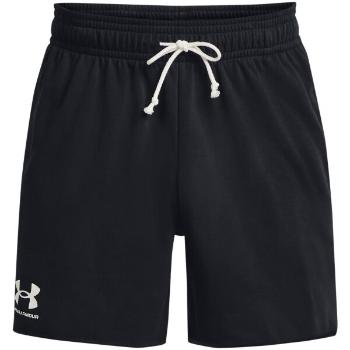 Under Armour RIVAL TERRY 6IN Férfi rövidnadrág, fekete, méret S