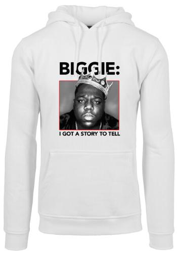 Mr. Tee Biggie Crown Hoody white - L