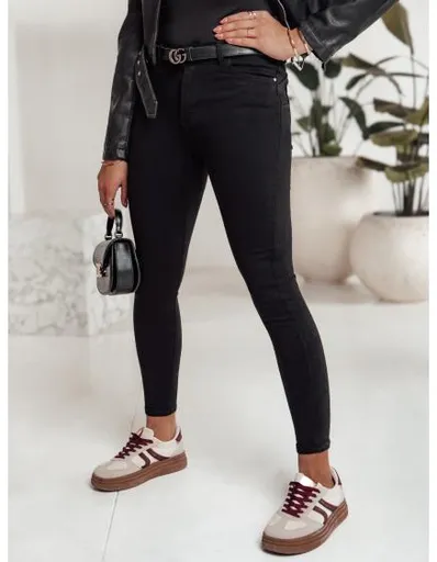 Dámské džínové kalhoty STYLOVITA černé