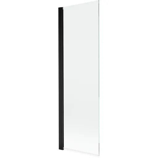 MEXEN MIST vanová zástěna 60x150 cm 6mm 1-s, černá, čirá 8A9-060-001-70-00