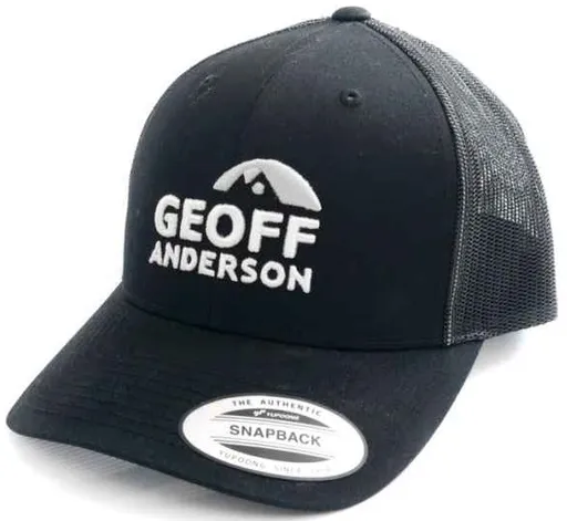 Geoff anderson kšiltovka snapback síťová s logem černá