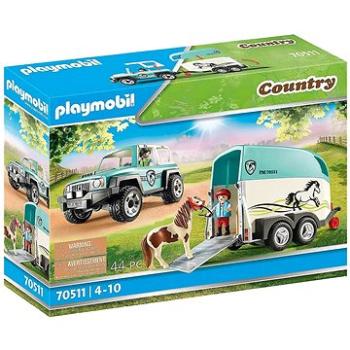 Playmobil 70511 Auto s přívěsem na poníky (4008789705112)