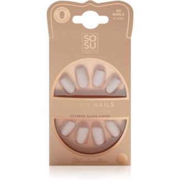 SOSU Cosmetics Salon Nails umělé nehty odstín Marshmallow 30 ks