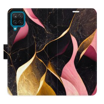 Flipové pouzdro iSaprio - Gold Pink Marble 02 - Samsung Galaxy A12