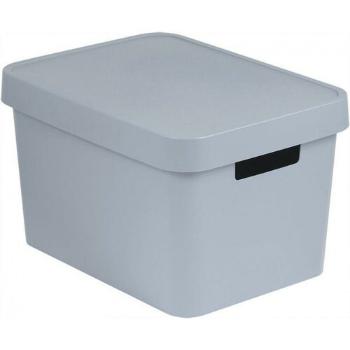 Curver Cutie de depozitare cu capac INFINITY 17 l, gri, gri, 17 l