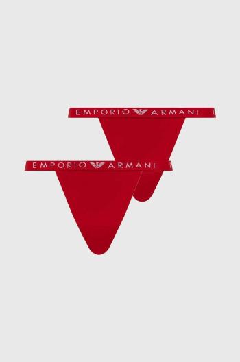 Tanga Emporio Armani Underwear 2-pack červená barva, 164522 4F227