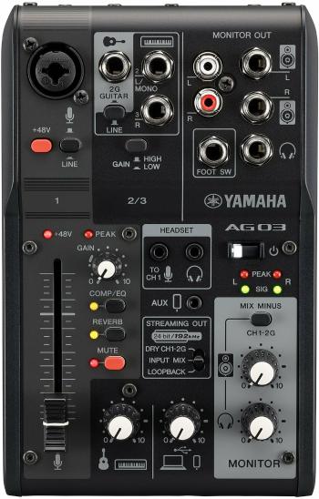 Yamaha AG03 MK2 BK Analogový mixpult