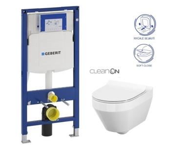 Geberit Duofix WC CERSANIT CREA OVAL CLEANON + SEDÁTKO 111.300.00.5 CR1