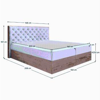 Boxspringová postel SUSAN 1 Tempo Kondela 160 cm