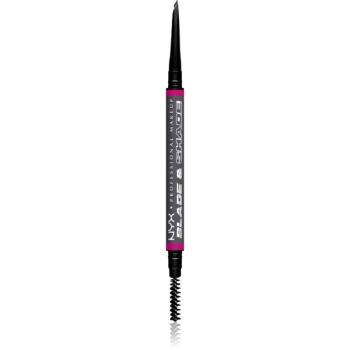 NYX Professional Makeup Blade & Shade tužka na obočí s kartáčkem odstín 11 Grey g