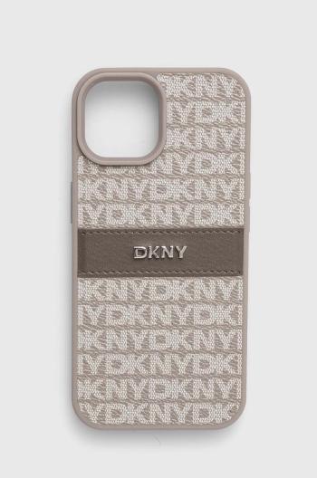 Obal na telefon Dkny iPhone 15 / 14 / 13 6.1 šedá barva, DKHCP15SPRTHSLE