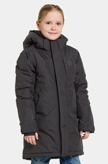 Dětská bunda Didriksons PORFYR KIDS PARKA černá barva, 505389