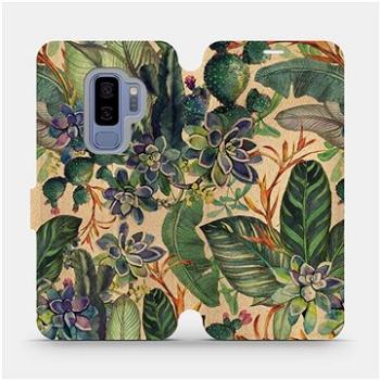 Flip pouzdro na mobil Samsung Galaxy S9 Plus - VP05S Sukulenty (5903516774609)