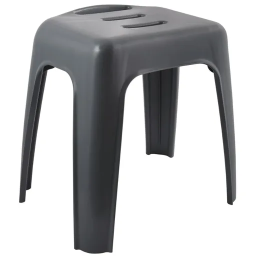 Spirella Sedátko do sprchy HOCKER, tmavě šedá, 47 cm