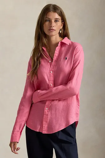 Lněná košile Polo Ralph Lauren