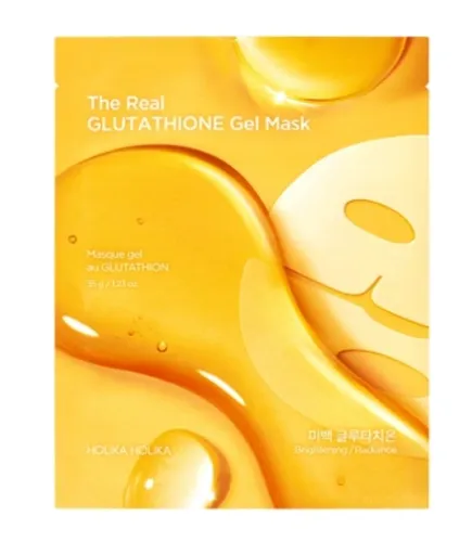 Holika Holika Hydrogelová maska pro rovnoměrný tón pleti The Real (Glutathione Gel Mask) 35 g