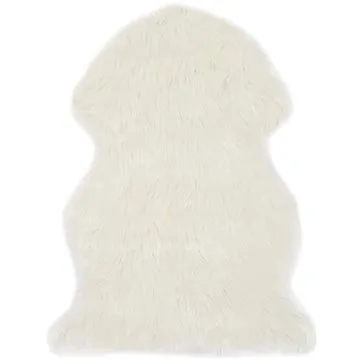 Koberec 60x90 cm umělá ovčí kůže bílý (284710)