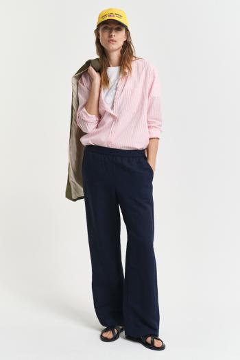 KALHOTY GANT REL LINEN BLEND PULL ON PANTS EVENING BLUE
