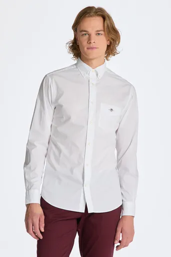 KOŠILE GANT REG POPLIN SHIRT WHITE