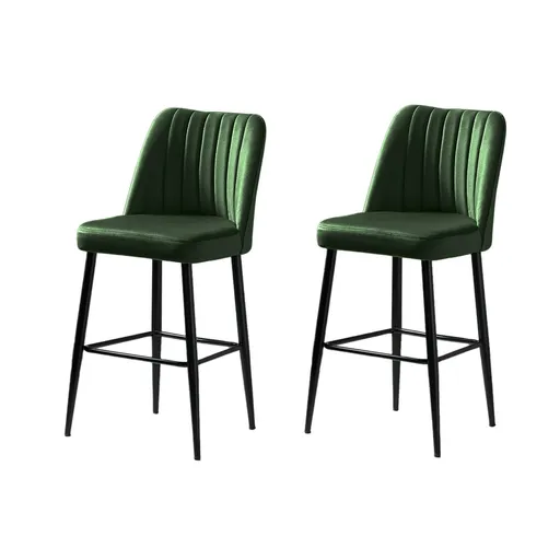 Sada barových židlí Vento Green and Black, 2 ks, 2 ks
