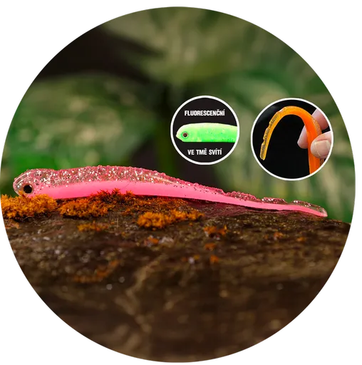 Redbass smáček big snake pink g uv color - 20 cm 24,5 g