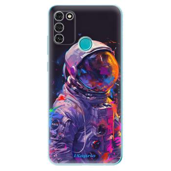 Odolné silikonové pouzdro iSaprio - Neon Astronaut - Honor 9A