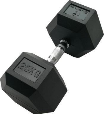 Sveltus Hexagonal Dumbbell 25 kg Black Jednoruční činka