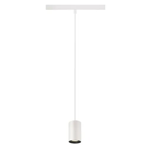 BIG WHITE (SLV) NUMINOS XS 48V TRACK DALI závěsné svítidlo, bílá / černá, 8,7W, 700lm, 4000K, CRI90, 40°. 1006807