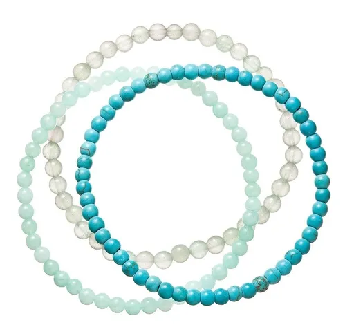 Evolution Group - Pavona Okouzlující set náramků z minerálních kamenů 43043.3 tyrkys