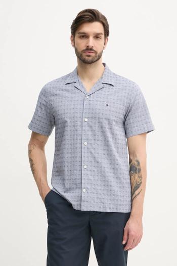 Košeľa s prímesou ľanu Tommy Hilfiger pánska, regular, MW0MW38564