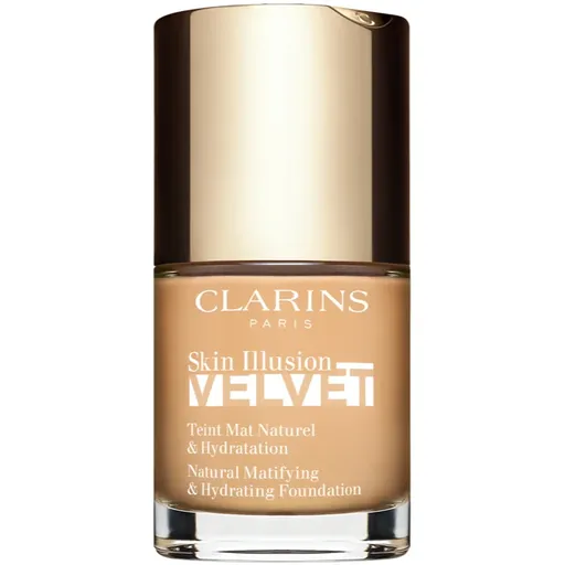 Clarins Skin Illusion Velvet tekutý make-up s matným finišem s vyživujícím účinkem odstín 106N 30 ml