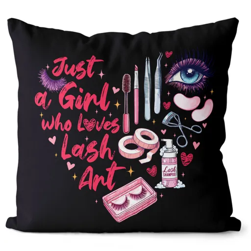 Polštář Řasařka  (Velikost: 55 x 55 cm)