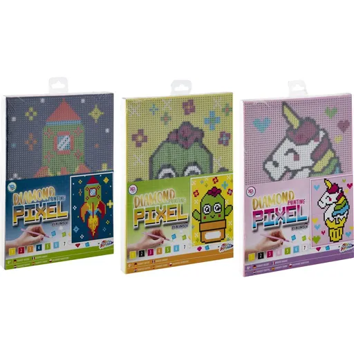 Malování Diamond Pixel na plátno