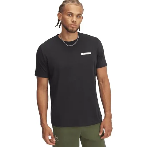 Under Armour STRIP LOGO Pánské triko, černá, velikost S