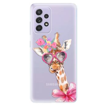 Odolné silikonové pouzdro iSaprio - Lady Giraffe - Samsung Galaxy A52/A52 5G