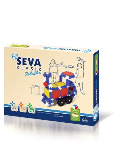 Stavebnice SEVA KLASIK Jednička 222 ks