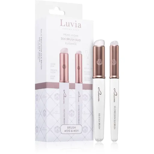 Luvia Cosmetics Silk Brush Duo Elegance sada štětců na oční stíny