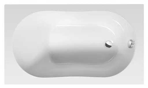 AQUALINE JIZERA vana 120x70x39cm, bílá G1270