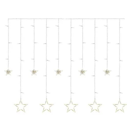 EMOS LED vánoční závěs - hvězdy, 185x105 cm, vnitřní, teplá bílá DCGW12