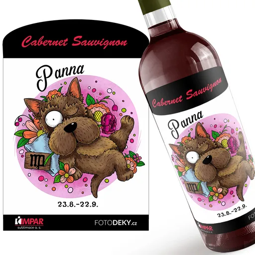Víno Psí znamení – panna (Druh Vína: Červené víno)