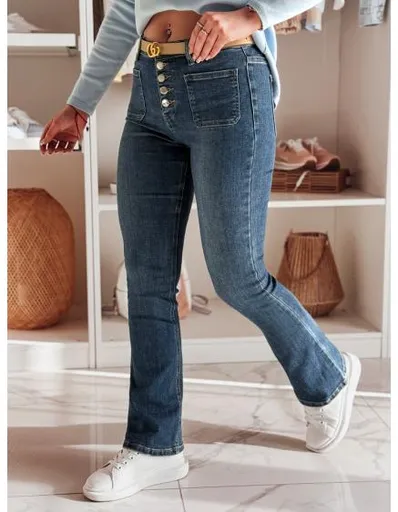 Dámské džíny do zvonu BELLFLO modré