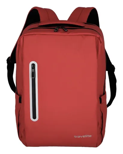 Cestovní batoh Travelite Basics Boxy backpack Red